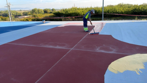 Pavimento Deportivo - Proyecto de pavimento deportivo realizado por Disiled-DSL